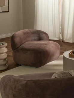 Niervormige loungefauteuil Alba