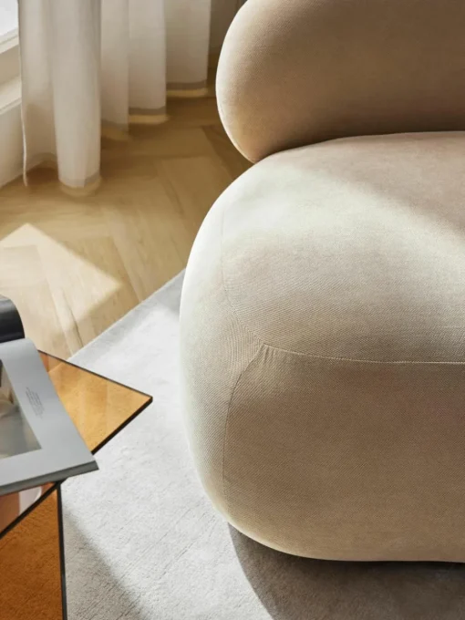 Niervormige loungefauteuil Alba