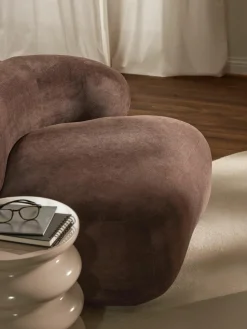 Niervormige loungefauteuil Alba