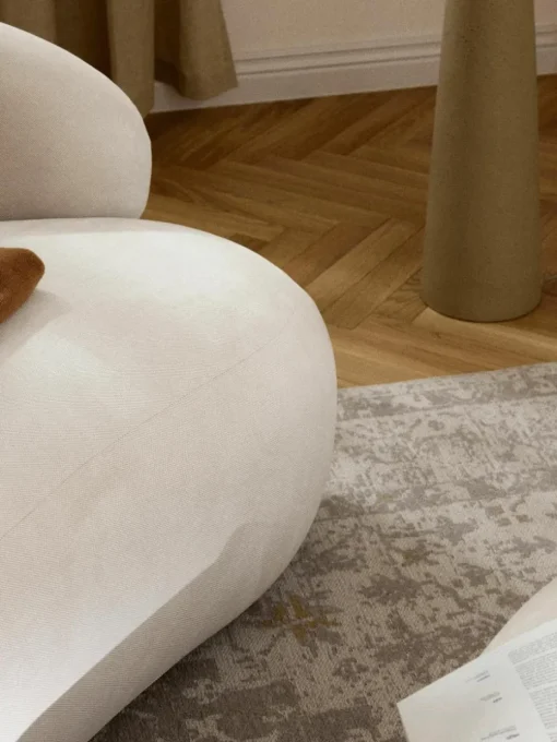 Niervormige loungefauteuil Alba