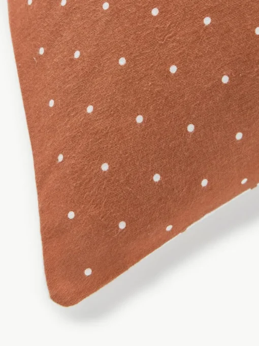 Omkeerbare flanellen kussenhoes Betty, met stippels