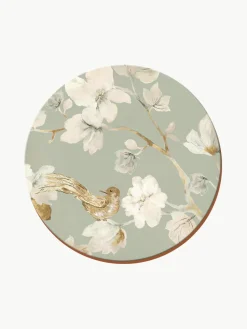 Onderzetter Duck Egg met bloemenpatroon, 4 stuks
