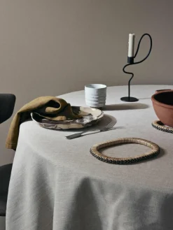 Onderzetter Weave van rotan en mangohout, 2-delig