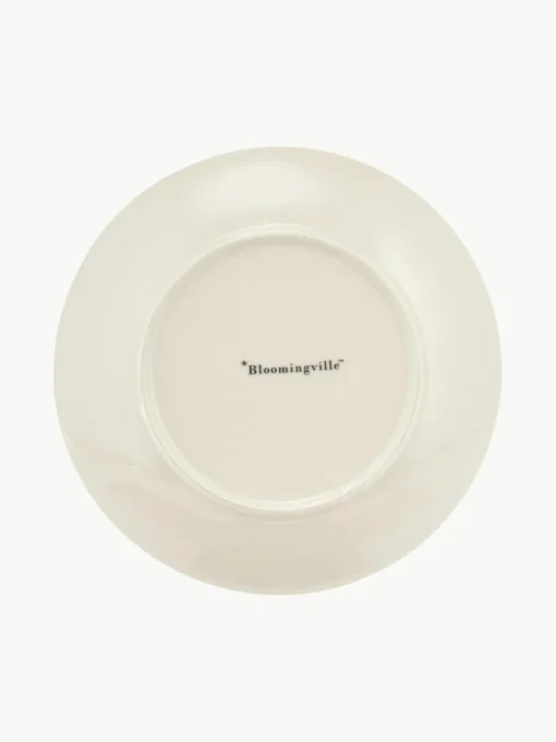 Ontbijtbord Karine met klein patroon, set van 4