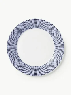 Ontbijtbord Pacific blauw van porselein