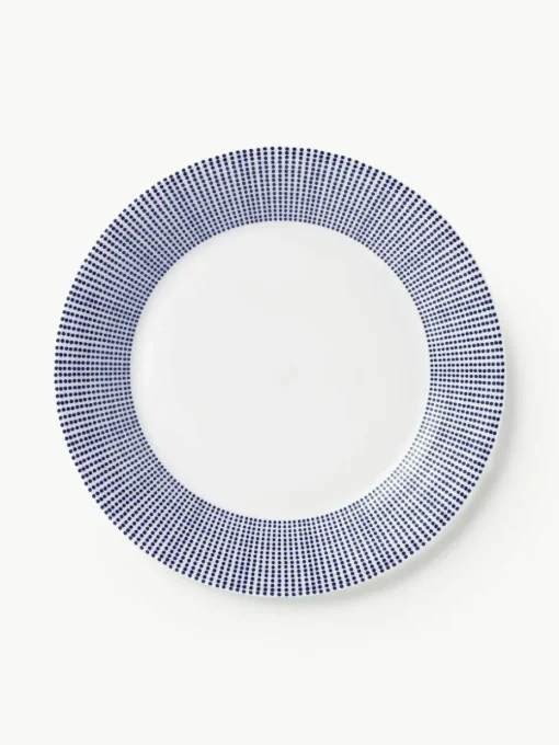 Ontbijtbord Pacific blauw van porselein