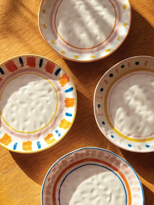 Ontbijtborden Boavista van porselein, set van 4