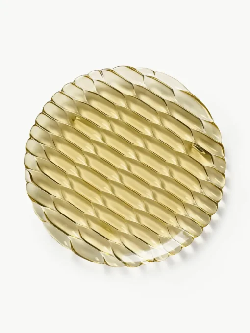 Ontbijtborden Jellies met structuurpatroon, 4 stuks