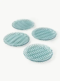 Ontbijtborden Jellies met structuurpatroon, 4 stuks