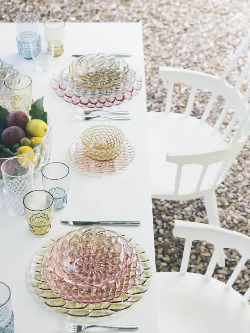 Ontbijtborden Jellies met structuurpatroon, 4 stuks