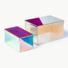 Opbergdozen Lacy van acrylglas, set van 2
