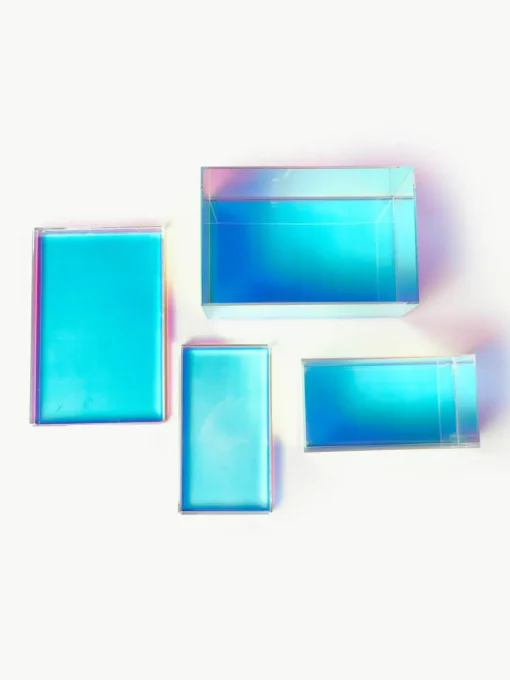 Opbergdozen Lacy van acrylglas, set van 2