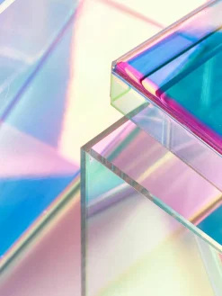 Opbergdozen Lacy van acrylglas, set van 2