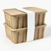 Opbergdozen Pulp van papierpulp, D 30 cm, 2 stuks