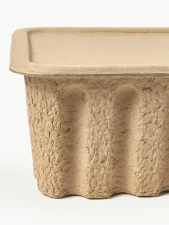 Opbergdozen Pulp van papierpulp, D 30 cm, 2 stuks