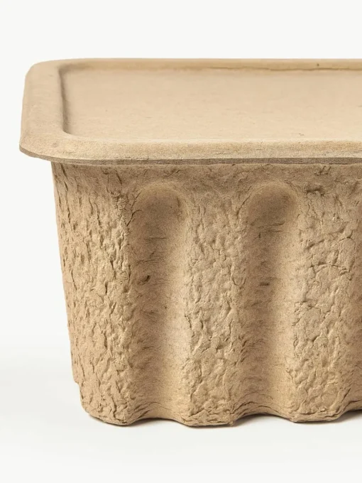Opbergdozen Pulp van papierpulp, D 30 cm, 2 stuks