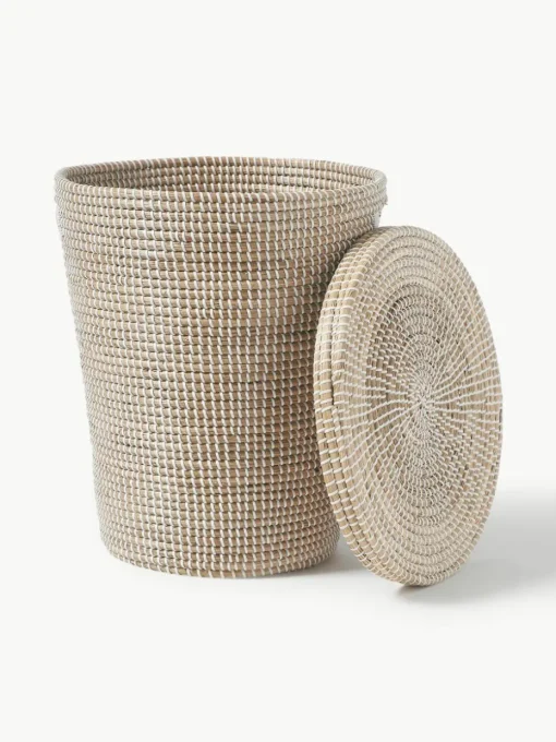 Opbergmand Aleya van zeegras met deksel