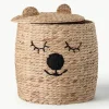 Opbergmand Bear met deksel