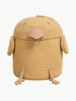Opbergmand Charlie the Chicken met deksel, handgemaakt