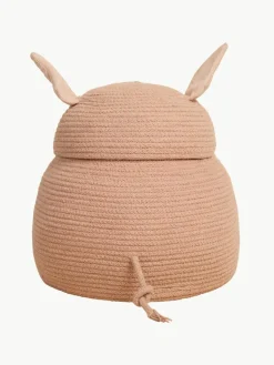 Opbergmand Peggy the Pig met deksel, handgemaakt