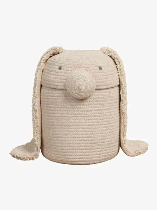 Opbergmand Rita the Rabbit met deksel, handgemaakt