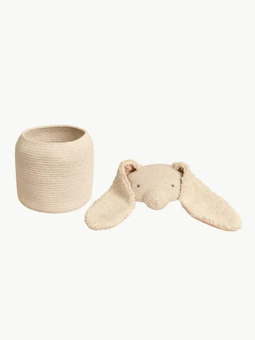 Opbergmand Rita the Rabbit met deksel, handgemaakt