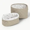 Opbergmanden Fawn van biokatoen, set van 2