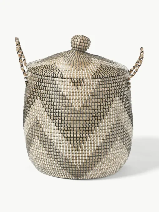 Opbergmanden Mija met deksel, set van 2