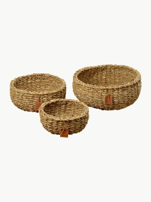 Opbergmanden Sophy van zeegras, set van 3