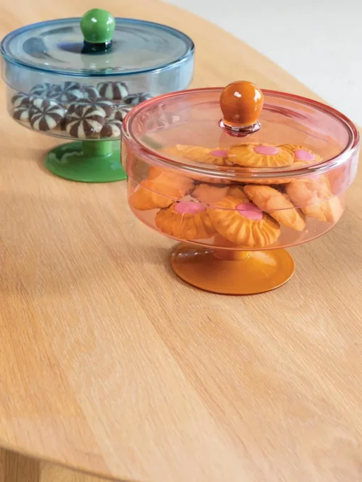 Opbergpot Duo van glas