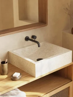 Opzetwastafel Kuveni van terrazzo
