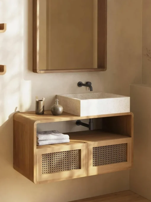Opzetwastafel Kuveni van terrazzo