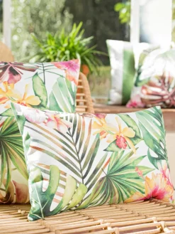 Outdoor kussenhoes Kokamo met tropische print