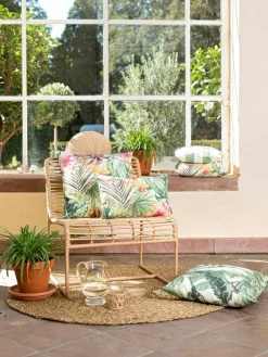 Outdoor kussenhoes Kokamo met tropische print