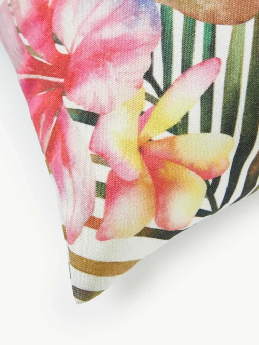 Outdoor kussenhoes Kokamo met tropische print