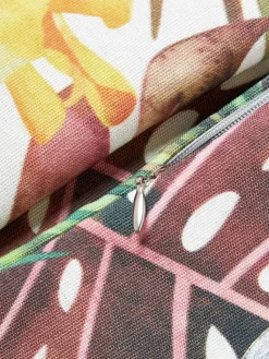 Outdoor kussenhoes Kokamo met tropische print