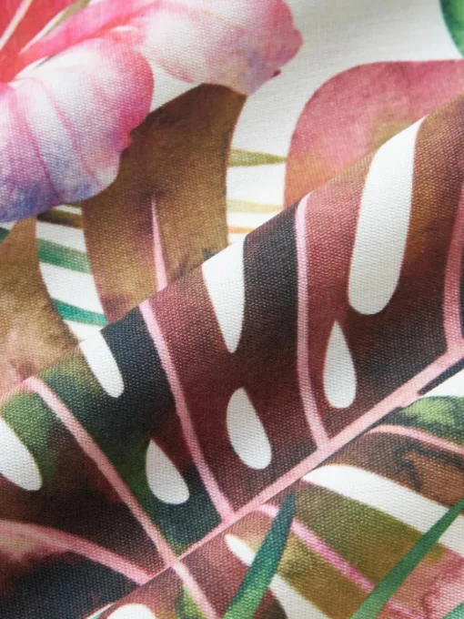 Outdoor kussenhoes Kokamo met tropische print