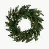Outdoor LED kerstkrans Byske met schemeringssensor, Ø 45 cm