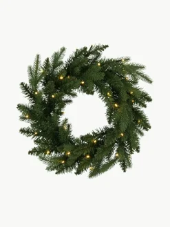 Outdoor LED kerstkrans Byske met schemeringssensor, Ø 45 cm