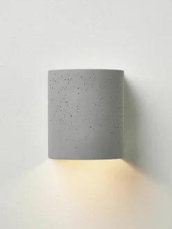 Outdoor LED wandlamp Kyra van beton