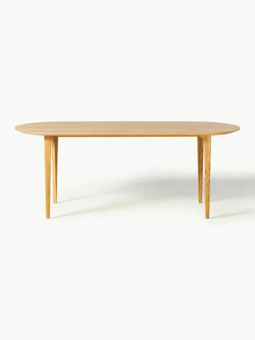 Ovale eettafel Archie van eikenhout, 200 x 100 cm