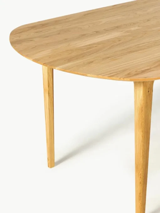 Ovale eettafel Archie van eikenhout, 200 x 100 cm