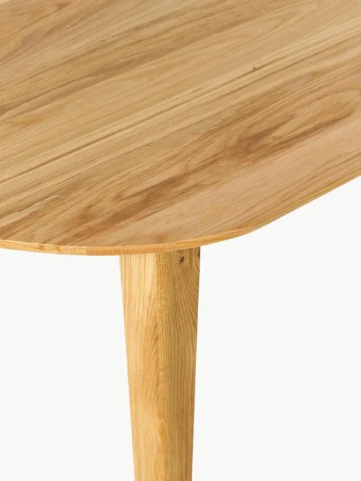 Ovale eettafel Archie van eikenhout, 200 x 100 cm