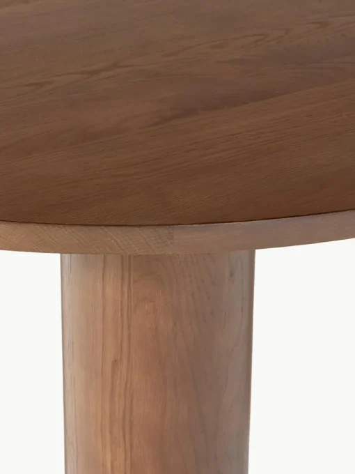 Ovale eettafel Dunia van eikenhout, 180 x 110 cm