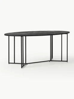 Ovale eettafel Luca van mangohout, verschillende formaten