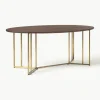 Ovale eettafel Luca van mangohout, verschillende formaten