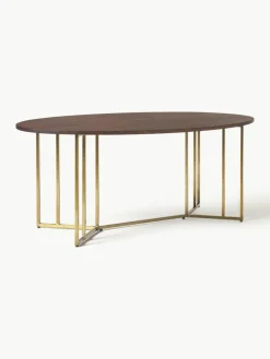Ovale eettafel Luca van mangohout, verschillende formaten