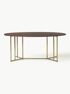 Ovale eettafel Luca van mangohout, verschillende formaten