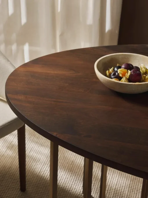 Ovale eettafel Luca van mangohout, verschillende formaten