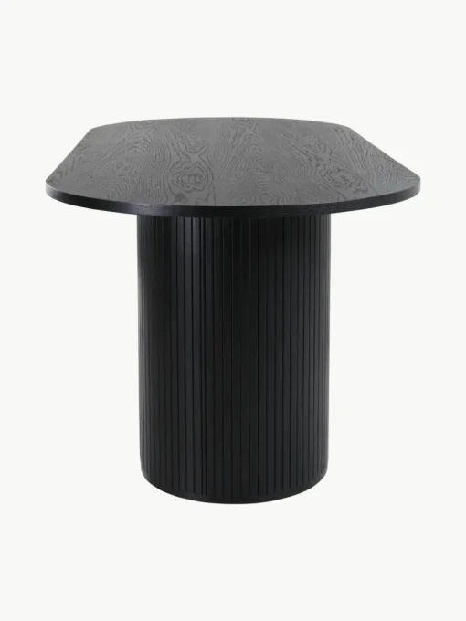 Ovale houten eettafel Bianca, 200 x 90 cm